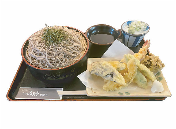 「天ざるそば・うどん」は、1,800円です。